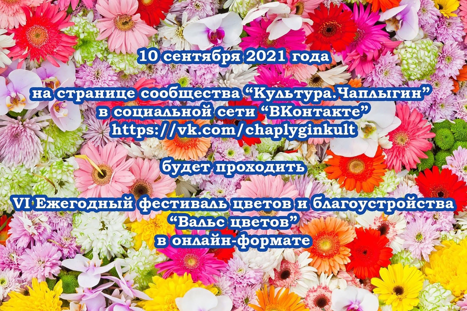 Read more about the article VI Ежегодный фестиваль цветов и благоустройства «Вальс цветов» будет проходить 10.09.2021
